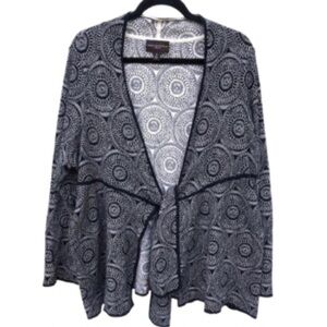 Dana Buchman Cotton open front cardigan 2X